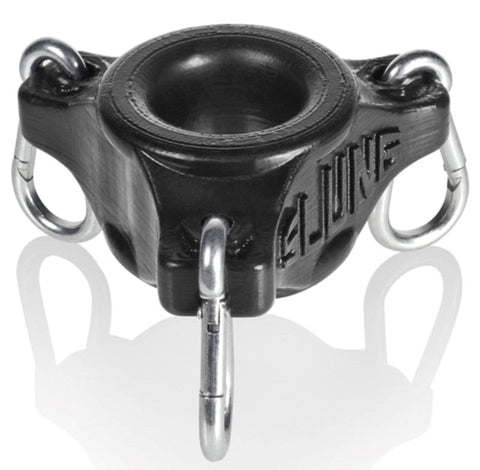 Oxballs Slung Ballstretcher Versatile Easy to Wear Ball Stretcher with Carabiners - Stretchy Cock Rings