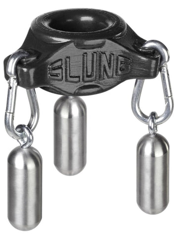 Oxballs Slung Ballstretcher Versatile Easy to Wear Ball Stretcher with Carabiners - Stretchy Cock Rings
