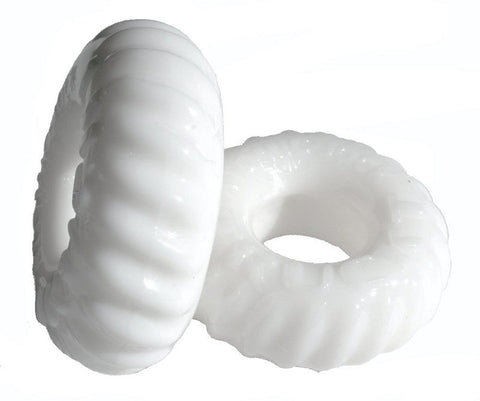 Oxballs Truckt 2 Pack Cock Ring Set with Concave Indent Design - Cock Ring Sets