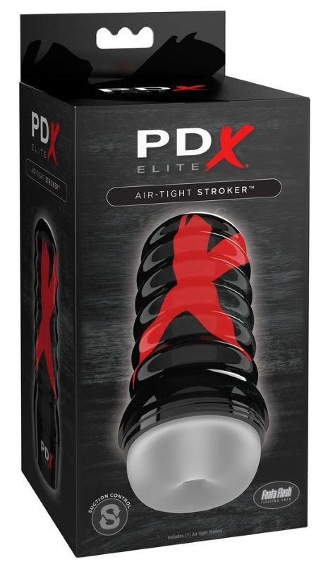 PDX Elite Air-Tight Stroker - Frosted Top Cock Fittings - - Masturbators and Strokers