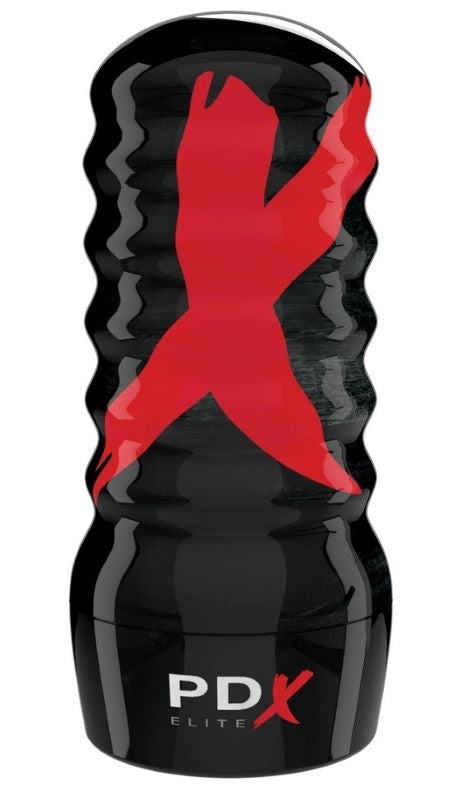 PDX Elite Air-Tight Stroker - Frosted Top Cock Fittings - - Masturbators and Strokers