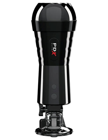 PDX Elite Cock Compressor Vibrating Male Stroker - Masturbators and Strokers