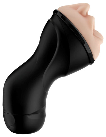 PDX Elite Deep Throat Vibrating Mens Stroker with Powerful Motor - Masturbators and Strokers