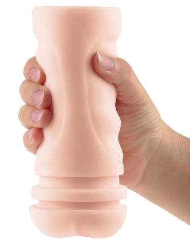 PDX Elite Mega Grip Realistic Anal Stroker with Customizable Suction - Masturbators and Strokers