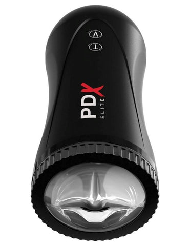 PDX Elite Moto Vibrating and Thrusting Male Stroker - Masturbators and Strokers