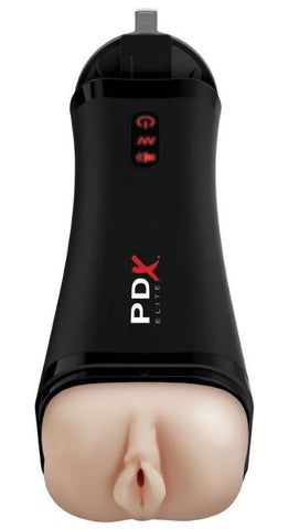 PDX Elite Talk Back Vibrating Super Stroker with Motion Sensor Technology - Realistic Butts And Vaginas