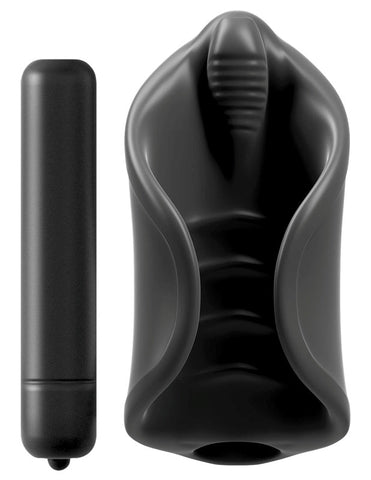PDX Elite Vibrating Silicone Male Stimulator - Masturbators and Strokers