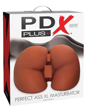 PDX Plus Perfect Ass XL Male Masturbator Brown Dual Entry Design - Realistic Butts And Vaginas
