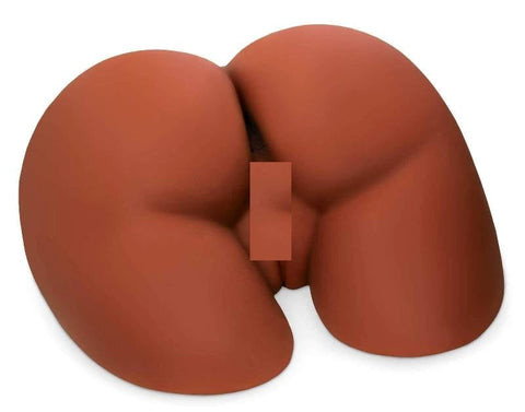 PDX Plus Perfect Ass XL Male Masturbator Brown Dual Entry Design - Realistic Butts And Vaginas