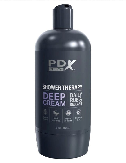 PDX Plus Shower Therapy - Deep Cream Slide In Perfection - - Masturbators and Strokers