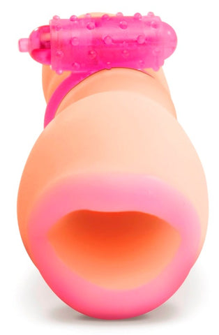 PDX Vibrating Oral Squeeze Her Realistic Masturbator with Squeeze Action - Masturbators and Strokers