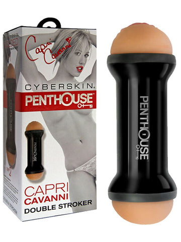 Topco Penthouse Capri Cavanni Double Stroker Dual Orifice Masturbator - Masturbators and Strokers