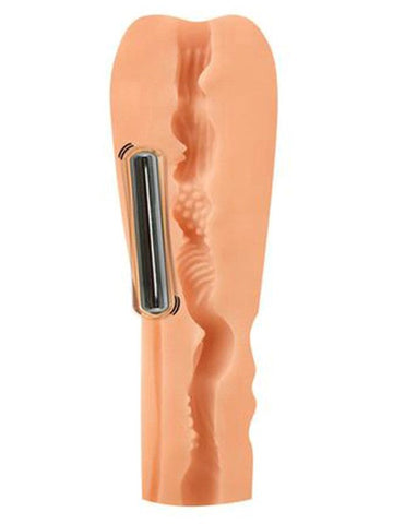 Penthouse Deluxe Vibrating Cyberskin Stroker Marica Hase with Texture - Fleshlight Male Masturbators