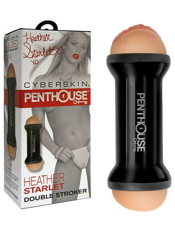 Topco Penthouse Heather Starlet Double Stroker Dual Entry Masturbator - Masturbators and Strokers