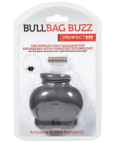Perfect Fit Bull Bag Buzz Cock Ring with Vibrating Bullet Enhancement - Cock Rings