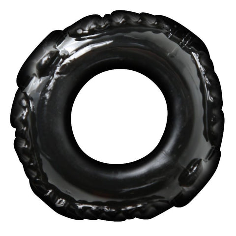 Perfect Fit Ram Ring Cock Ring with Textured Stretchy Design - Cock Rings