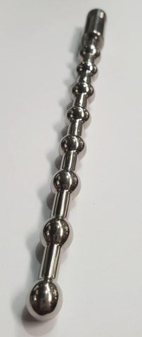Hells Couture Pimp Tube Dominator Grooved Steel Urethral Sound - Penis Plugs