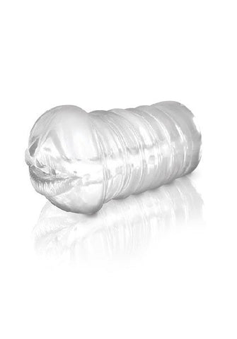 Pipedream Extreme BJ Bitch Realistic Oral Sex Stroker Transparent Design - Masturbators and Strokers