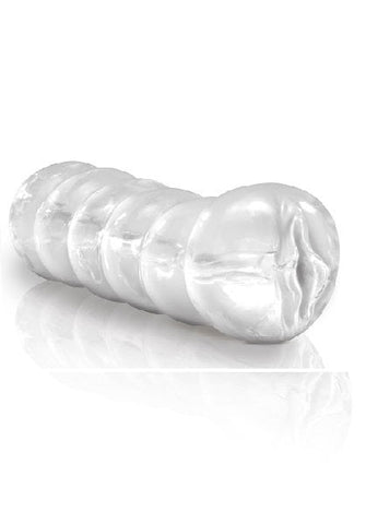 Pipedream Extreme Clear Leader Snatch Mens Masturbator Transparent Design - Masturbators and Strokers