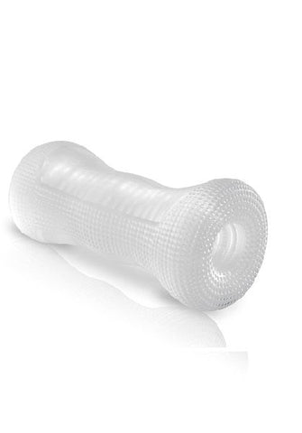 Pipedream Extreme Crystal Clear Realistic Mens Stroker with Transparent Design - Masturbators and Strokers
