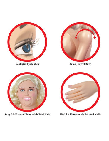 Pipedream Extreme Dollz Big Beautiful Becky Full Figured Love Doll - Masturbators and Strokers
