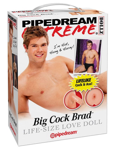 Pipedream Extreme Dollz Big Cock Brad Inflatable Love Doll with 7 Inch Penis - Love Dolls