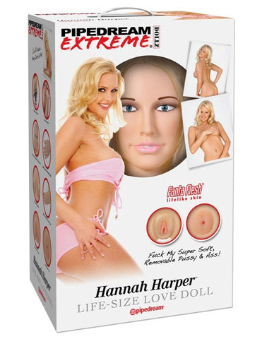 Pipedream Extreme Dollz Hannah Harper Lifelike Inflatable Love Doll - Masturbators and Strokers