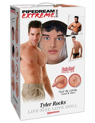 Pipedream Extreme Dollz Tyler Rocks Life Size Inflatable Male Sex Doll - Masturbators and Strokers