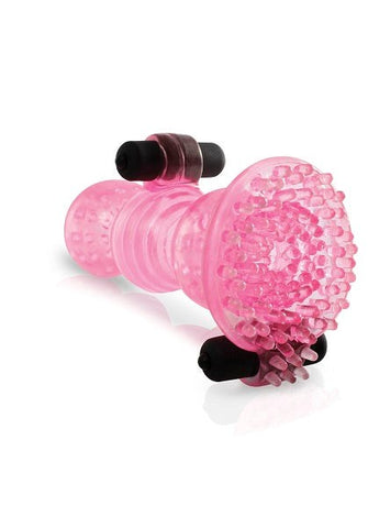 Pipedream Extreme Double Trouble Male Masturbator with Dual Vibrating Bullets - Masturbators and Strokers