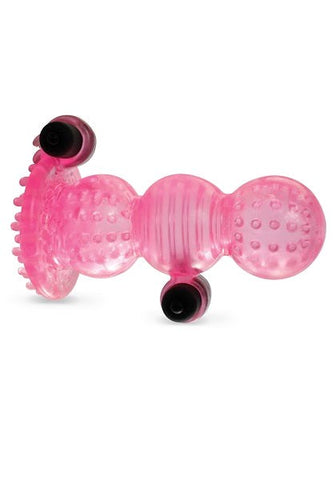 Pipedream Extreme Double Trouble Male Masturbator with Dual Vibrating Bullets - Masturbators and Strokers