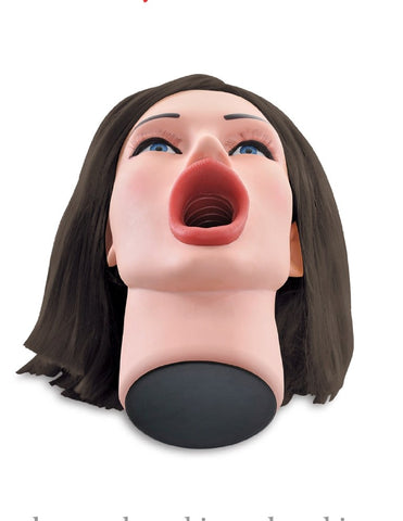 Pipedream Extreme Hot Water Face Fucker Brunette with Heated Water Reservoir - Masturbators and Strokers