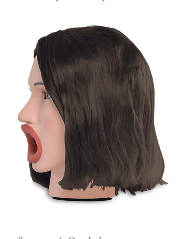 Pipedream Extreme Hot Water Face Fucker Brunette with Heated Water Reservoir - Masturbators and Strokers