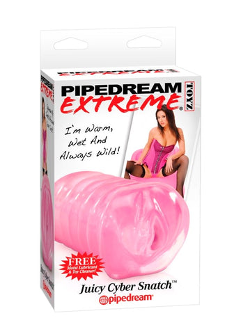 Pipedream Extreme Juicy Cyber Snatch Male Stroker with Ribbed Texture - Masturbators and Strokers