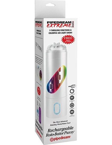Pipedream Extreme Rechargeable Roto-Bator Pussy Stroker - Masturbators and Strokers