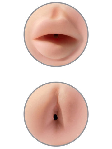 Pipedream Extreme Tight Grip Mouth and Ass Masturbator Dual Density Design - Masturbators and Strokers