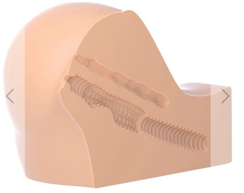 PDX Fuck Me Silly To Go Petite Fantasy Bubble Butt Stroker Compact Travel - Masturbators and Strokers