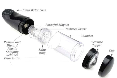 Pipedream Extreme Toyz Mega Bator Ass Masturbator Hands Free Rotation - Masturbators and Strokers