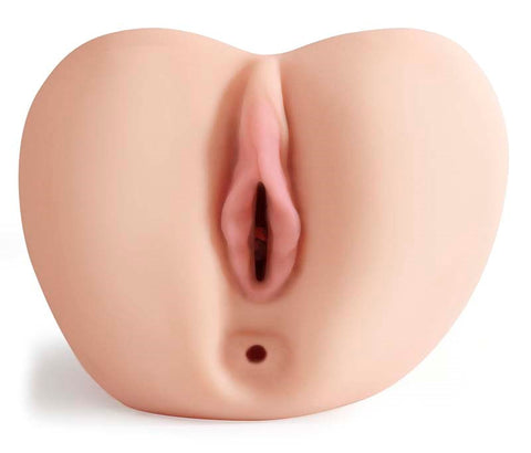 Pipedream Extreme Vibrating D.P. Fuck Slut Male Stroker with Dual Tunnels - Masturbators and Strokers