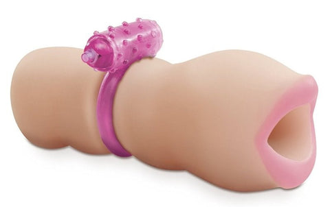 Pipedream Vibrating Super Squeeze Her Male Masturbator with Cockring - Masturbators and Strokers