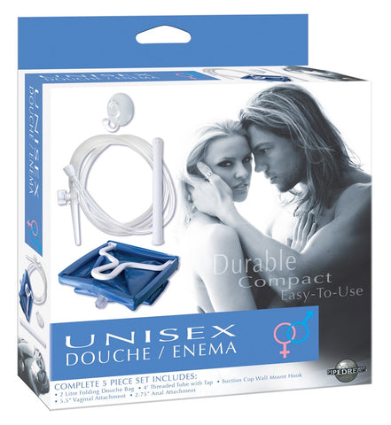 Pipedream Unisex Douche and Enema Cleansing System with Dual Attachments - Anal Cleansing