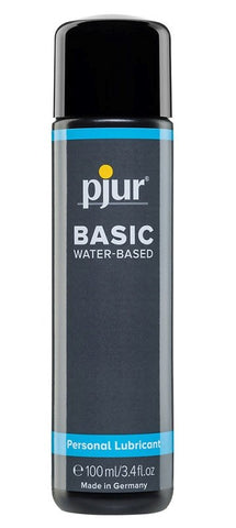 Pjur Basic Water Based Lubricant 100ml Long Lasting Intimate Glide - Water Based Lubes