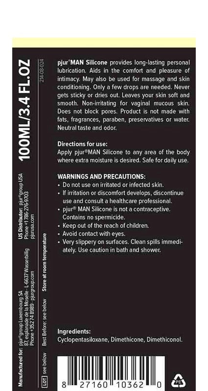 Pjur Man Basic Personal Silicone Glide - - Silicone Based Lubes