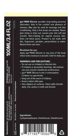 Pjur Man Basic Silicone Glide Premium Male Anal Masturbation Lubricant - Silicone Based Lubes