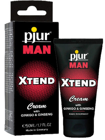 Pjur MAN Xtend Cream 50ml with Ginkgo and Ginseng for Enhanced Circulation - Delay and Excite Sprays