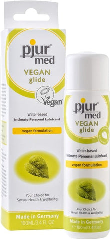 Pjur Med Vegan Glide Water Based Intimate Lubricant 100ml Premium Formula - Lubricants & Lotions