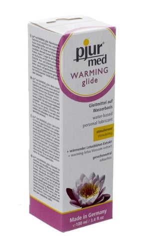 Pjur Med WARMING Glide Water Based Lubricant with Heating Sensation - Water Based Lubes