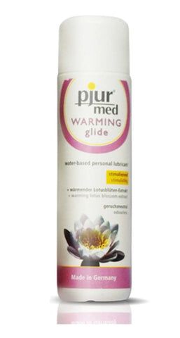 Pjur Med WARMING Glide Water Based Lubricant with Heating Sensation - Water Based Lubes