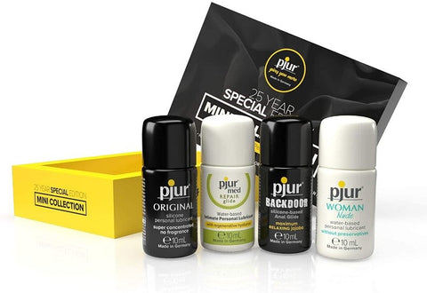 Pjur Mini Collection 4 x 10ml Premium Lubricant Sampler Set - Water Based Lubes