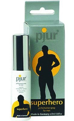 Pjur Superhero Performance Spray 20ml Delays Ejaculation for Longer Sex - Delay and Excite Sprays