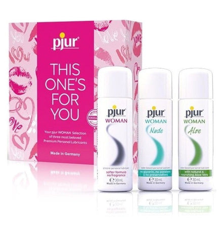 Pjur Woman Selection 3 x 30ml Three Premium Lubricant Formulas - Water Based Lubes